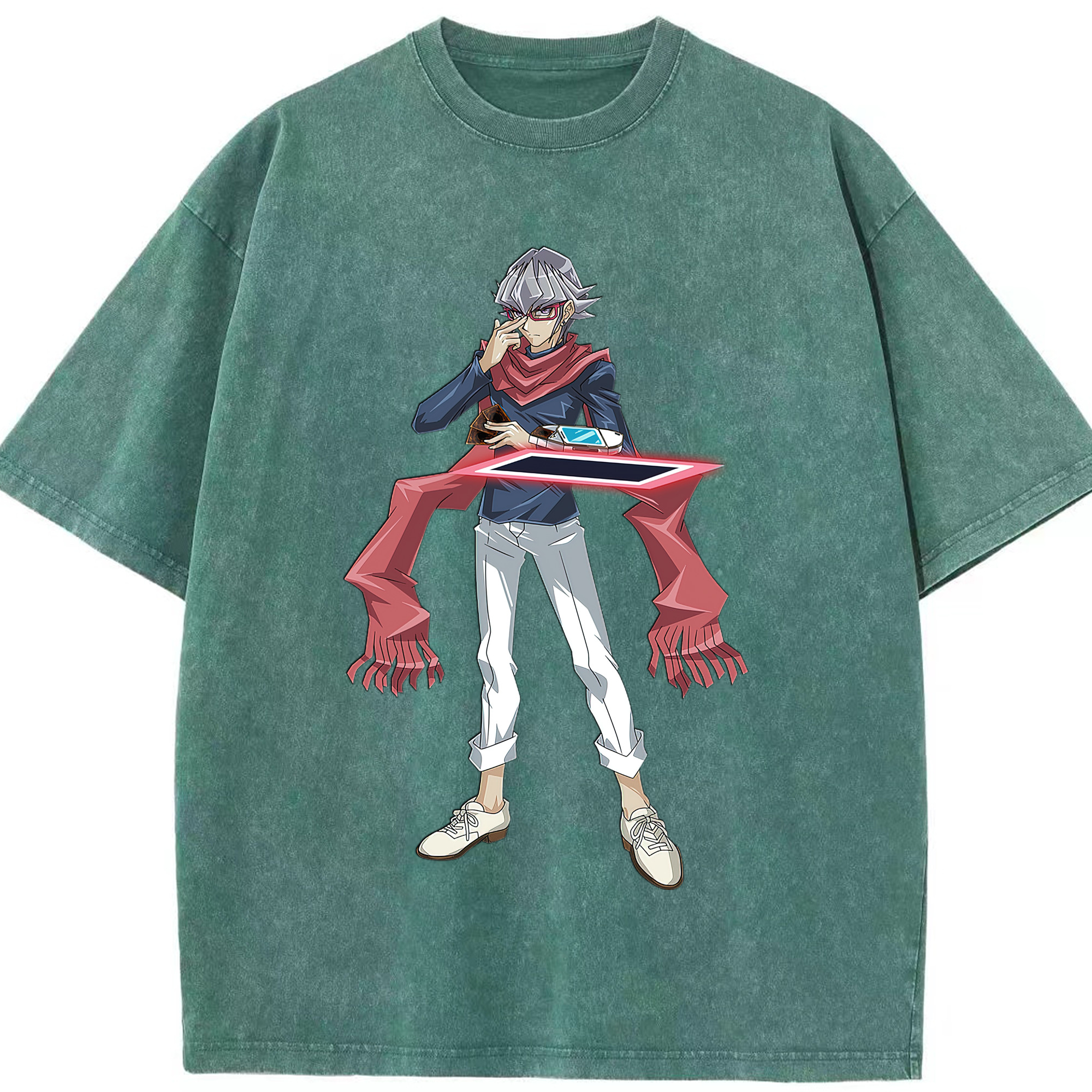 （画像用） 遊☆戯☆王 Yu-Gi-Oh! 綿100% ヴィンテージ風 半袖Tシャツ（フロントプリント）